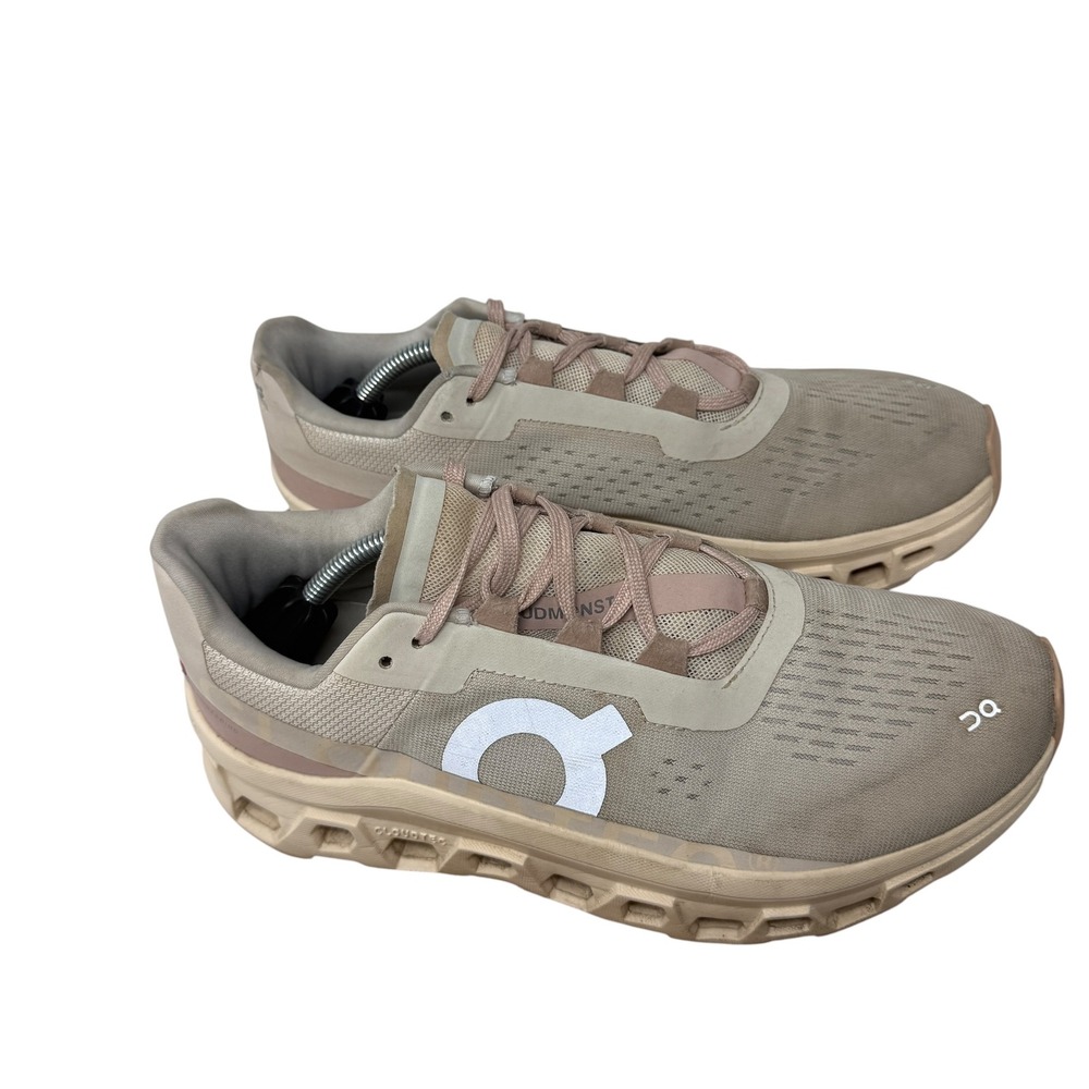 On Running Cloudmonster Sneakers Moon Fawn Beige Athletic Shoes Womens 9.5